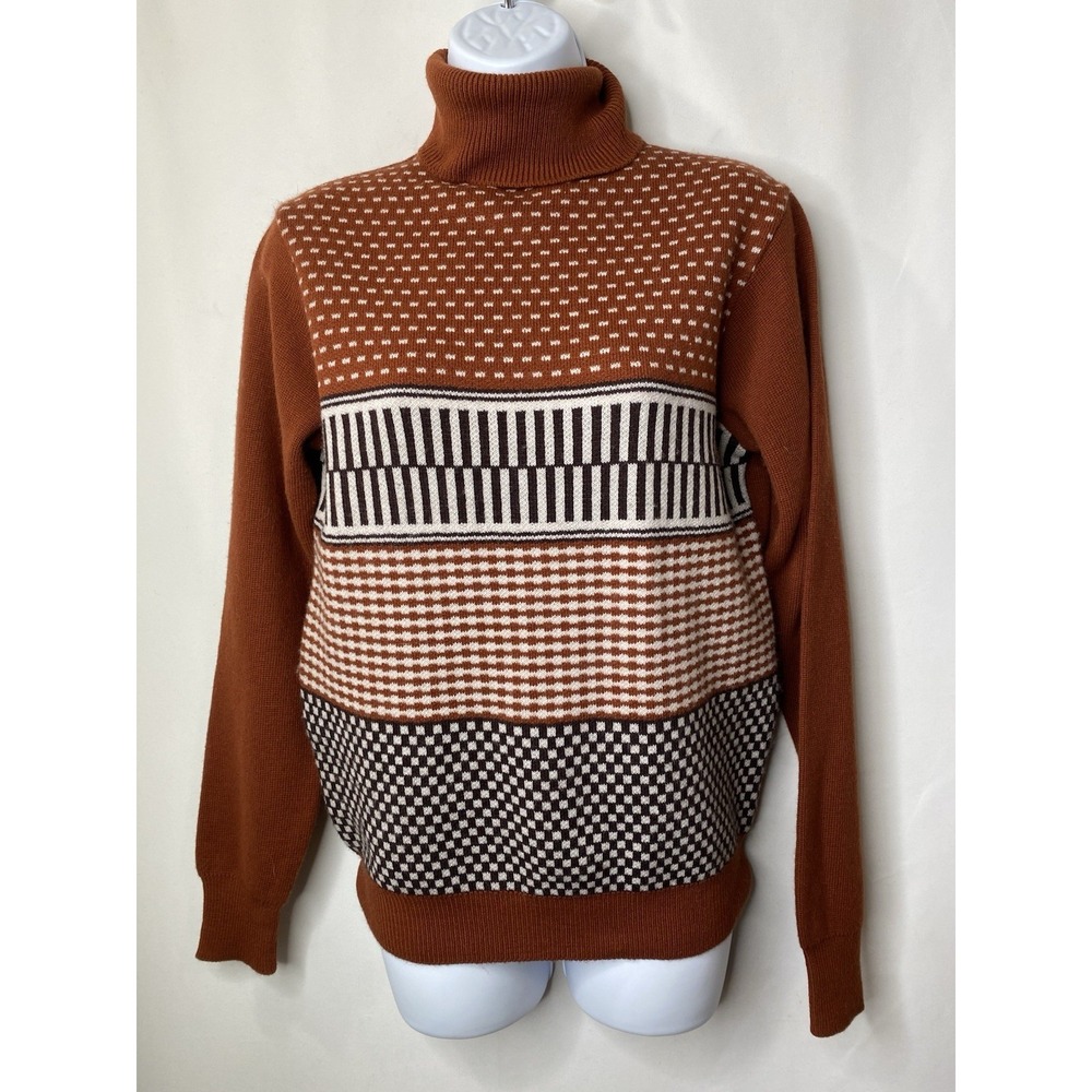 Vintage Snowy Mountain‎ Sweater Size 36 Autumn Grandpa Core Scholarly Fall Nerdy